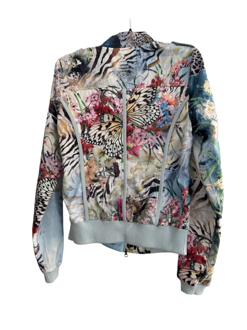 NWT Alberto Makali Floral Print Zip Jacket in Pastel Multi - Picture 4 of 8